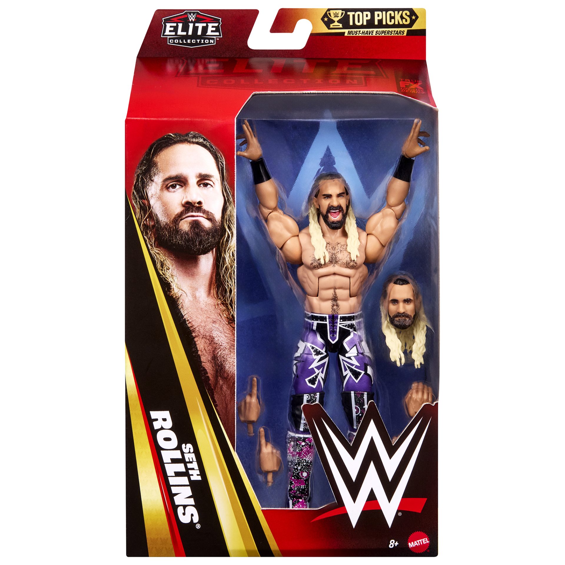 Mattel Seth Rollins Elite Collection Top Picks 2025 Wave 3 Action Figure